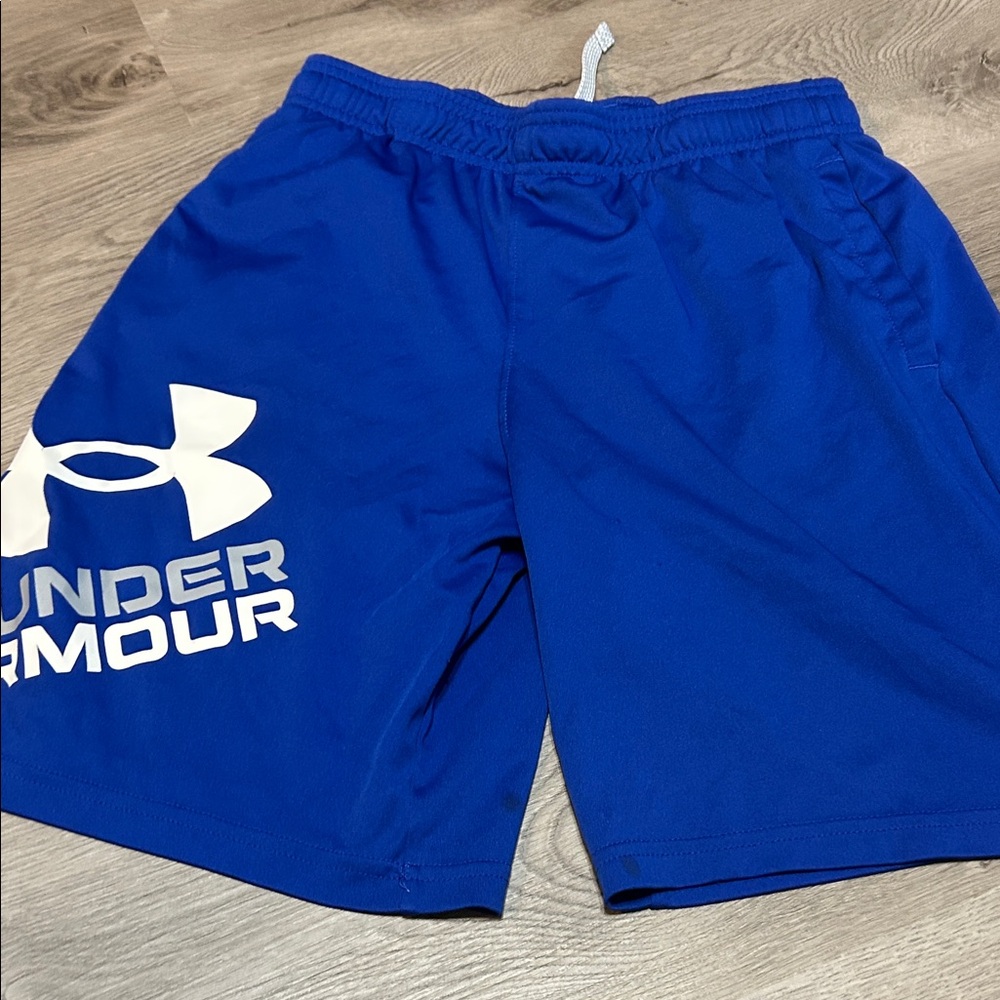 Under Armour Youth Large Blue Athletic Shorts